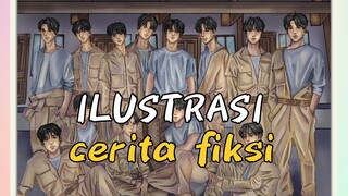 Coloring Ilustrasi Kemarin Yuk! 👻💥 [TIMELAPSE]