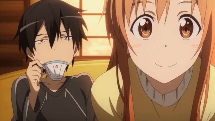 Sword Art Online. Ekspresi Kakek Kirito sungguh keren