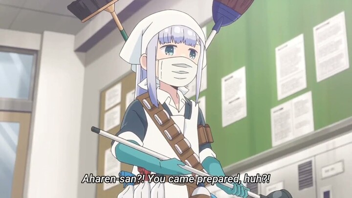 Aharen-san came prepared for cleaning 😂 || Aharen-san wa Hakarenai Episode 5 