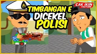 DI RUMAH AJA TIMBANGANNYA DI TANGKAP POLISI  | Culoboyo Kartun Lucu Baby Shark Versi Jawa Iwak Gatul