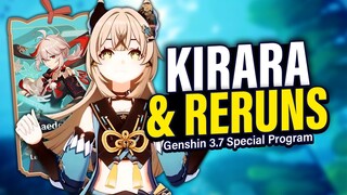 KIRARA DETAILS + RERUN BANNERS! 3.7 Special Program Livestream Reaction | Genshin Impact