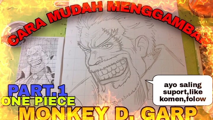 CARA yg sangat mudah menggambar anime one piece part.1