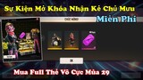 [Garena Free Fire] Sự Kiện Mở Khóa Nhận Trang Phục Kẻ Chủ Mưu Miễn Phí, Review Thẻ Vô Cực Mùa 29.