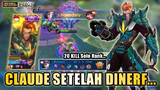 TOP GLOBAL CLAUDE USING CLAUDE AFTER NERF? AUTO KILL 20!! | GAMEPLAY CLAUDE MOBILE LEGENDS