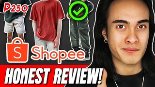 SHOPEE REVIEW | Cargo Pants & Shorts, Lounge Pants, Oversized Shirt and More! | P250 lang!