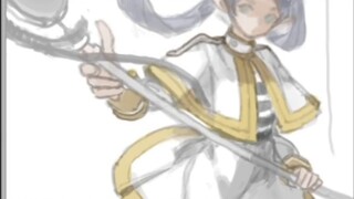 [Painting process][Flillian] Come in and eat (?) Woohoo! Coarse rice is also rice! Eat! It's delicio