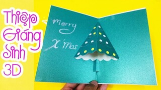 Cách Làm thiệp đơn giản - Thiệp giáng sinh 3D  - DIY Christmas - Handmade Christmas Greeting Cards