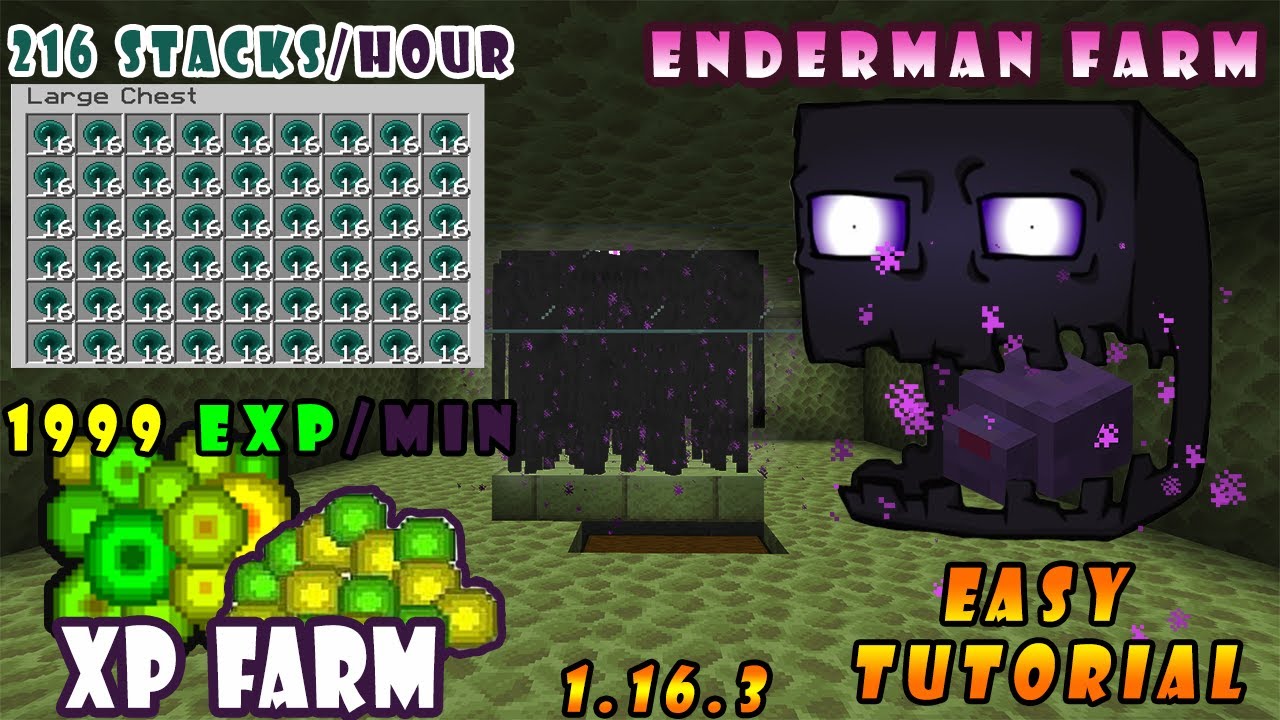 How to Make Enderman Farm  How to Make Enderman XP Farm