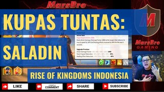 KUPAS TUNTAS: SALADIN [ RISE OF KINGDOMS INDONESIA ]