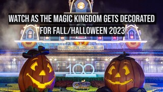 Watch as the Magic Kingdom gets Decorated for Fall/Halloween 2023