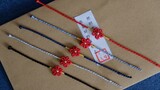 [Rope braiding tutorial] Give you a little red flower bracelet 2.0 upgraded version braiding tutoria