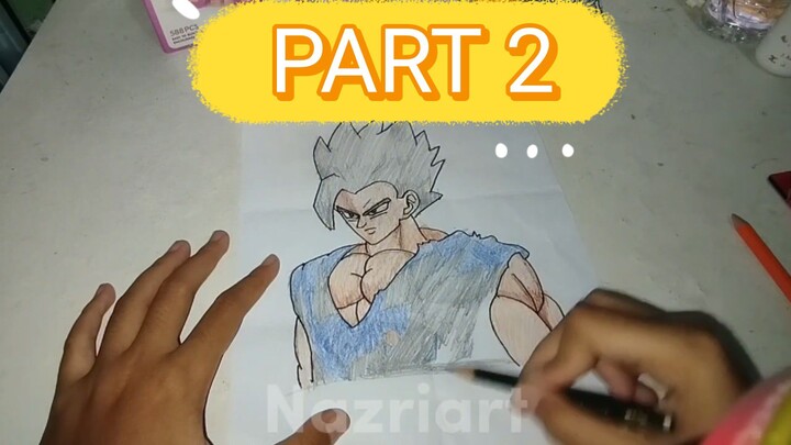 Menggambar Gohan ( Coloring ) || Part 2