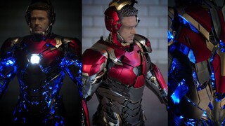 [3D Printing] 1/4 Iron Man Mark47 painted finished product display light curing