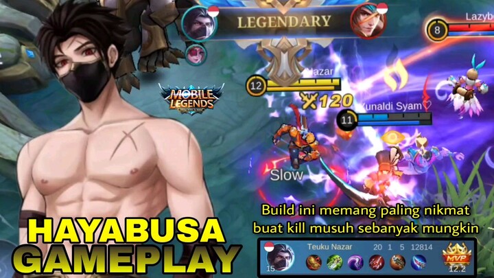 Hayabusa dengan build classic,sekali sentuh auto meninggoy | mobile legends