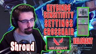 Shroud Valorant Settings Sensitivity Keybinds Crosshair and Setup 2021