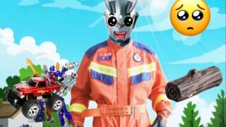 Ultraman becomes a firefighter