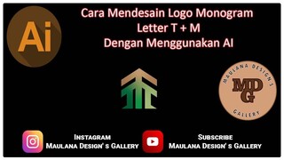 Cara Mendesain Logo Monogram Letter T + M Dengan Menggunakan AI