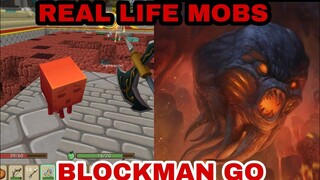 BLOCKMAN GO MOBS IN REAL LIFE - SKY BLOCK - BLOCKMAN GO BLOCKY MODS