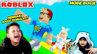 DUO BOCIL MENDAKI 1000 TANGGA PELANGI DI ROBLOX ft @Shasyaalala