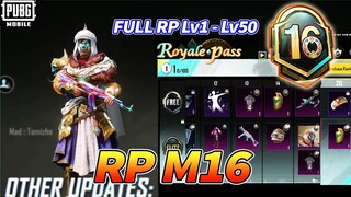 Royale Pass M16 | Full Thông Tin Lv1 Đến Lv50 RP M16 PUBG Mobile | Skin UMP45, AKM, QBZ...