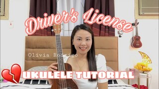 DRIVER’S LICENSE | Olivia Rodrigo | EASY UKULELE TUTORIAL