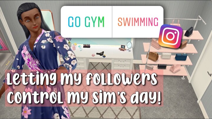Instagram followers control my sim for a day🤔|| The Sims Freeplay