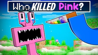 Who KILLED PINK ROBLOX RAINBOW FRIENDS in Minecraft!