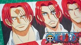 Drawing Shanks in different Anime Styles || One Piece