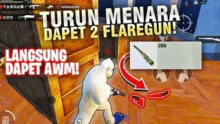 AKHIRNYA! AKU DAPET 2 FLAREGUN DI MENARA! LANGSUNG DAPET AWM! - PUBG MOBILE