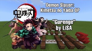 Demon Slayer: Kimetsu no Yaiba OP | “Gurenge” | Minecraft Noteblocks |