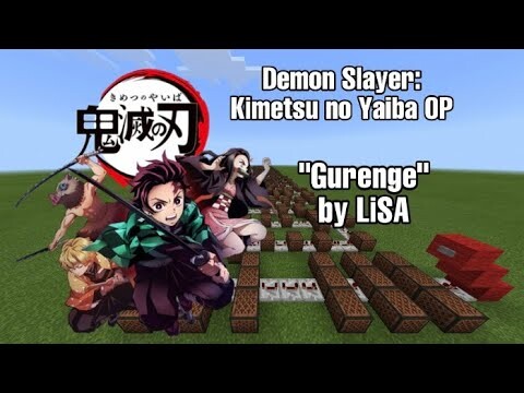 Demon Slayer: Kimetsu no Yaiba OP | “Gurenge” | Minecraft Noteblocks |