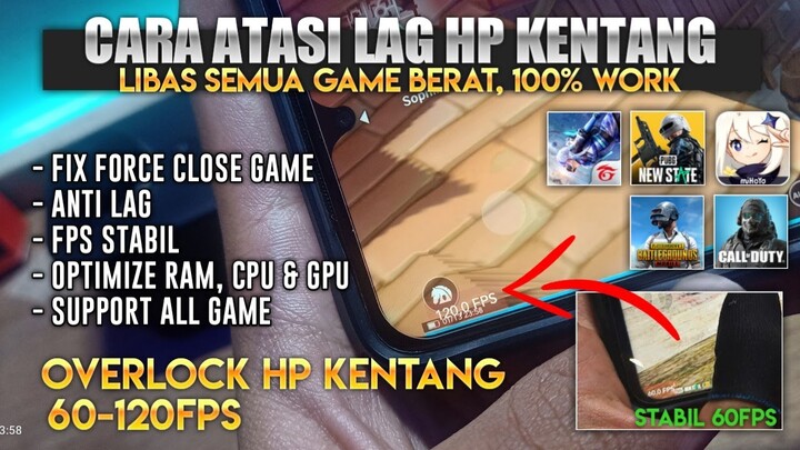 CARA ATASI LAG PUBG NS | Stabil Fps No Frame Drop Semua Game, How To Fix Lag Pubg New State 2gb Ram