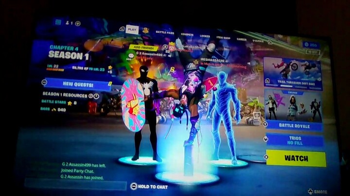 I played with friend's