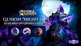 GUSION'S NEW COLLECTOR SKIN, "NIGHT OWL" AVAILABLE ON GRAND COLLECTION! - MOBILE LEGENDS