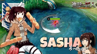 Skin Terbaru!! Sasha Braus [AOT X MLBB]