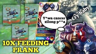 10X FEEDING PRANK🤣| IBINIGAY KO PA LORD SA KALABAN😂 - MLBB