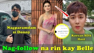 Nagparamdam na si Donny at Korean SDA Host nag-follow na kay Belle Mariano!