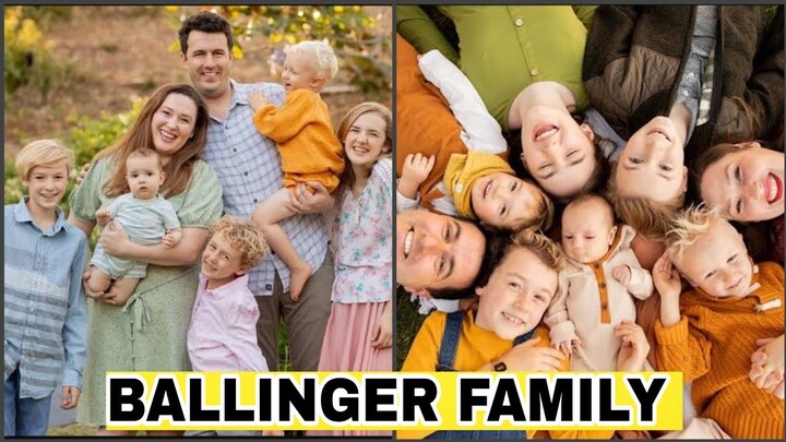 Ballinger Family, from youngest to oldest,real names and real ages,2022
