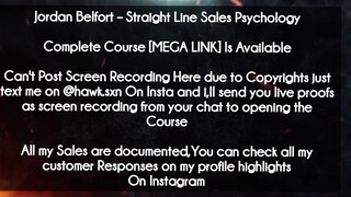 Jordan Belfort  course  - Straight Line Sales Psychology download
