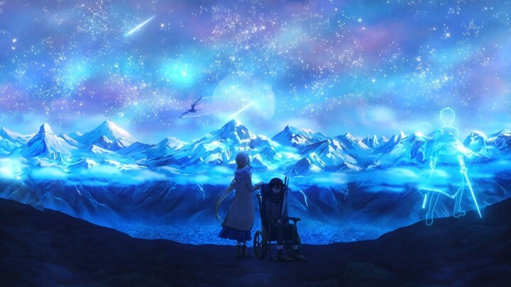 [wallpaper engine] Sword Art Online wallpaper Kirito Alice Starry Sky Unlasting Piano full version s