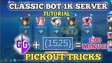 Classic 1k Server "PICK OUT" Gameguardian Tricks | 1minute End NEW UPDATE 1525 SERVER