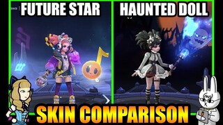 LYLIA HAUNTED DOLL SKIN EFFECTS VS. FUTURE STAR  - MLBB SKIN COMPARISON SERIES