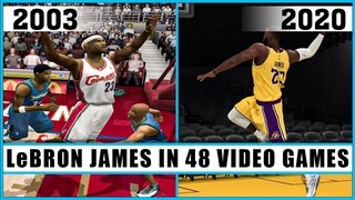 LeBRON JAMES evolution in 48 video games