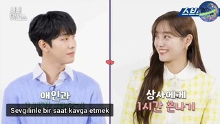 Kim Sejeong ve Ahn Hyoseop "Denge oyunu" oynuyor! (Türkçe Altyazılı)