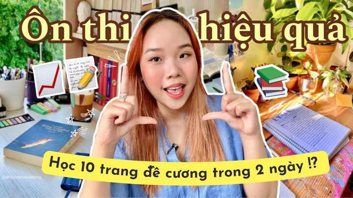 CHIẾN THUẬT ÔN THI GIỮA KỲ CẤP TỐC khi CHƯA HỌC GÌ | Học thuộc 10 trang đề cương trong 2 ngày !!!