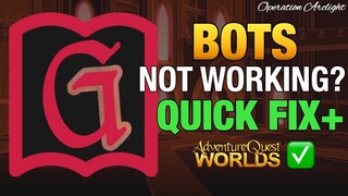 AQW BOTS and TRAINERS NOT WORKING QUICK FIX | GUIDE | TUTORIAL