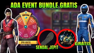 FREE FIRE!! BOCORAN EVENT GRATIS, CELANA ANGEL MERAH, EVENT LUCK WHEEL, TOP UP BONUS, BUNDLE GRATIS