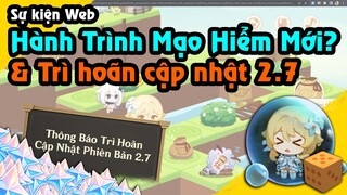 Lúa về - Sự kiện Web "Hành Trình Mạo Hiểm Mới? Xuất Phát!" và Trì hoãn cập nhật 2.7 | Genshin Impact