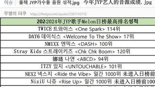 【韩网500楼热议】今年JYP艺人的音源成绩