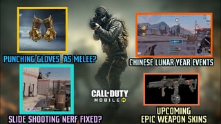 *NEW* LEAKS AND MORE | SLIDE SHOOT NERF GETS FIXED | "GLOVES"  AS MELEE | CHINESE LUNAR YEAR EVENTS.